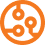 Circle with internal nodes icon